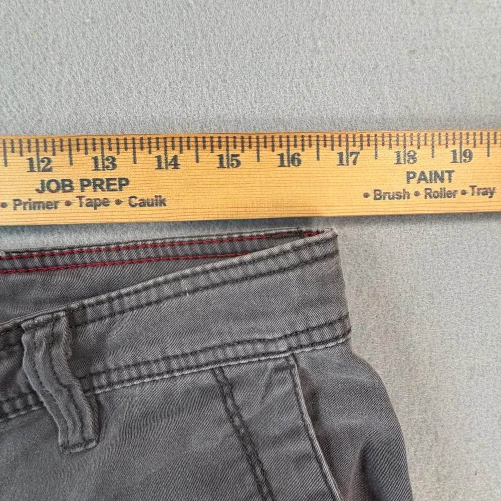 Unionbay Men Grey Cotton Stretch Multi Pocket Cargo Shorts Size 32 Workwear Y2K